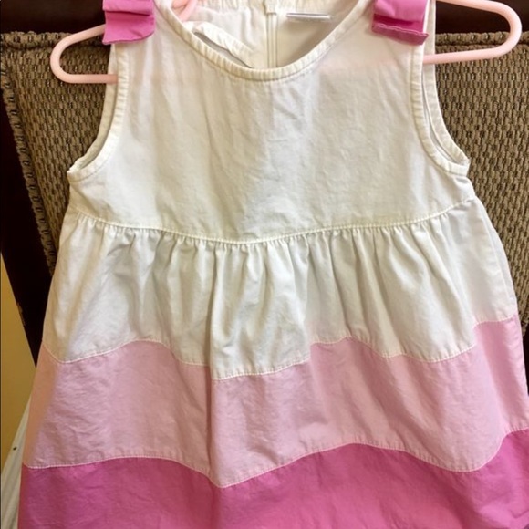 Gymboree Little Girls Pink TriColor Spring Dress - Picture 3 of 4